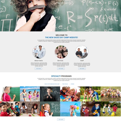 Create an amazing new website design for oasischildren.com