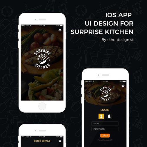 iOS Application design for "Surprise Kitchen"