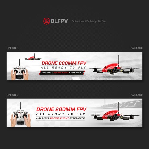 Banner for racing drone