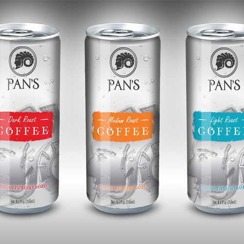 product label for Pan's Coffee