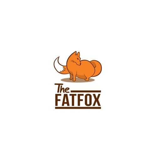 Logo for a coffee shop/Bakery, "The Fatfox"