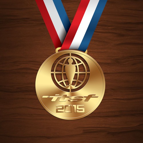 Create a design for the medals for ITSF World Cup (table soccer)