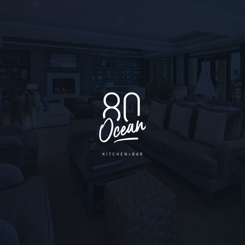 Typographic logo for 80 Ocean