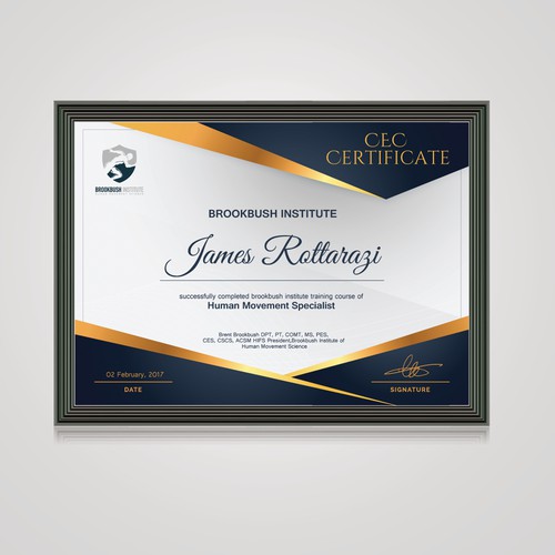 Certificate Design