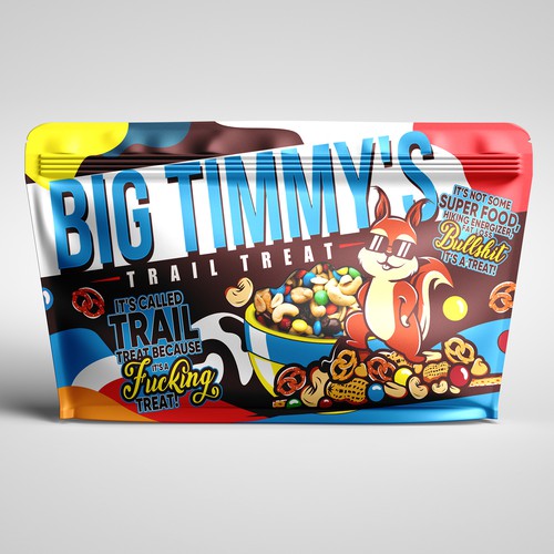 Packaging design for Big Timmy's - Trail Treat