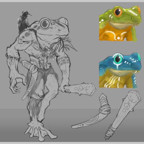 tribal frog