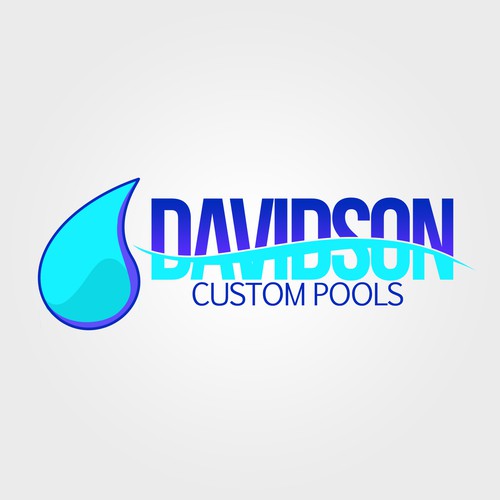 Logo Concept - DAVIDSON Custom Pools