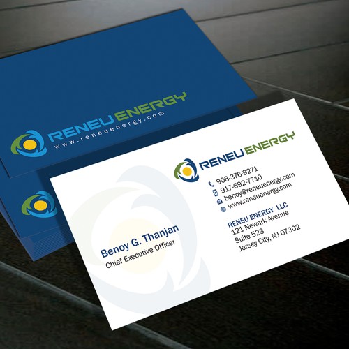 Creating a Business Card for Renewable Energy Consulting Firm that Focuses on Solar