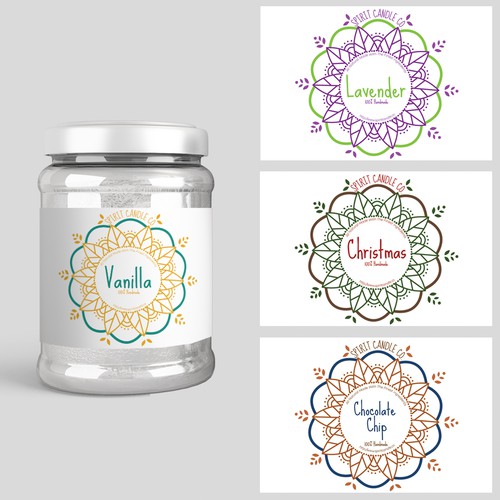 Label for a natural candle business
