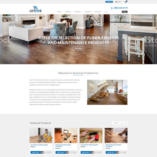 Hardwood Flooring E-Commerce Website