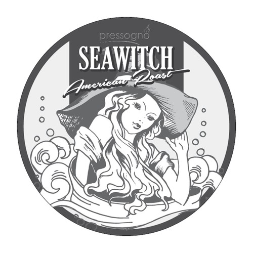 K-Cup Coffee Lid creation illustrated "Seawitch" Range