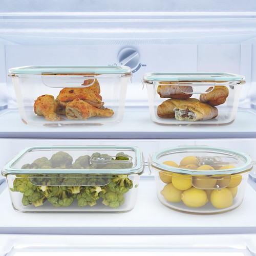 Amazon image for glass food containers.