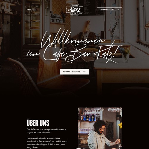 Web Page Design for Cafe Bar