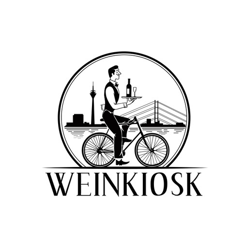 Logo for a wine delivery company in Dusseldorf