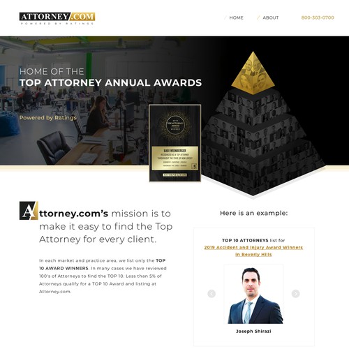Website concept for a Attorney site