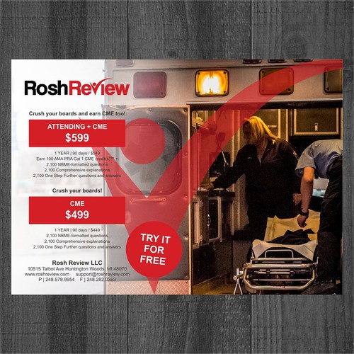 Rosh Review LLC flyer