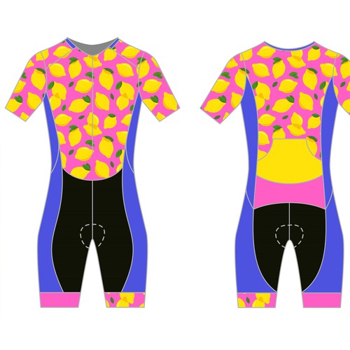 Pattern design for a triatlon kit