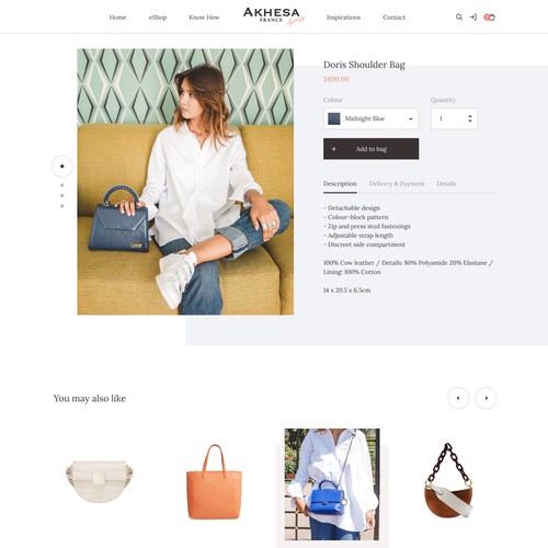 Product detail page (E-commerce)