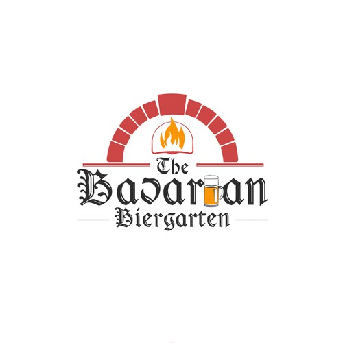 Logo for beer and pizza place