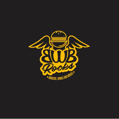 BWB rocks logo design