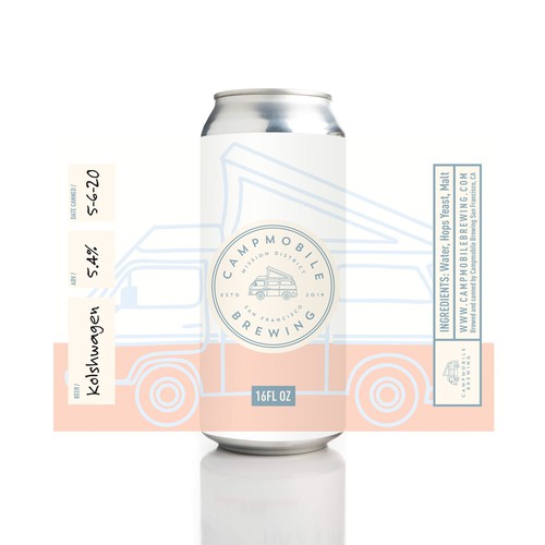 Vintage Themed Craft Beer Label