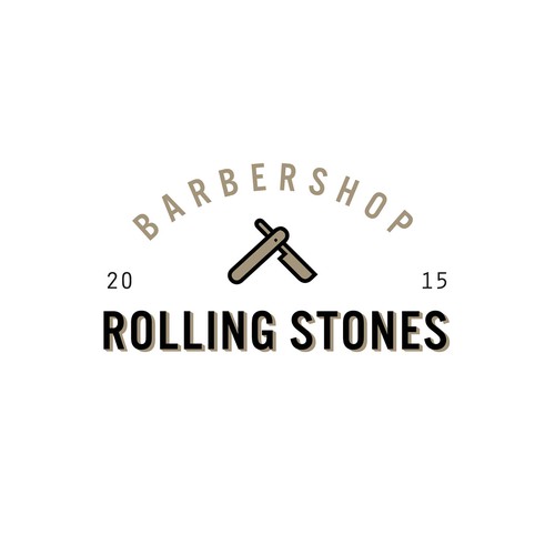 Rolling stones Barbershop Logo