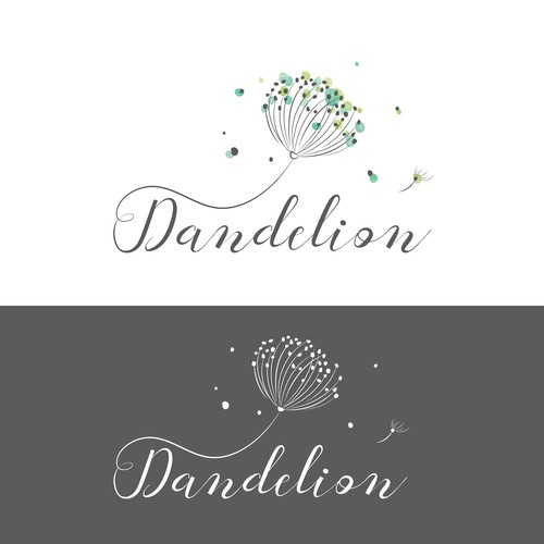 Feminine logo for floral design shop