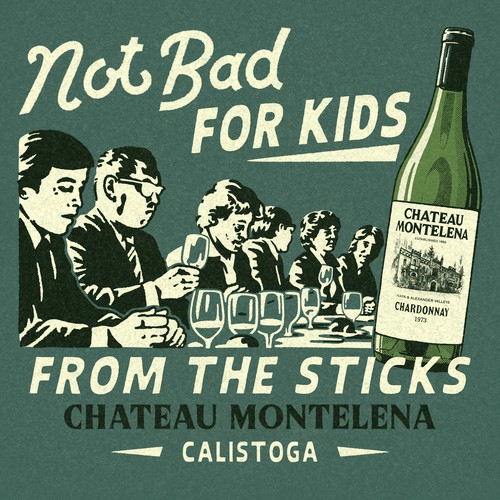 T-shirt design for Chateau Montelena