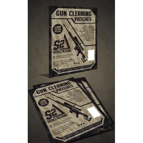 gun cleaning package packing design