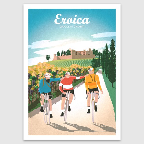 Cyclist illustration