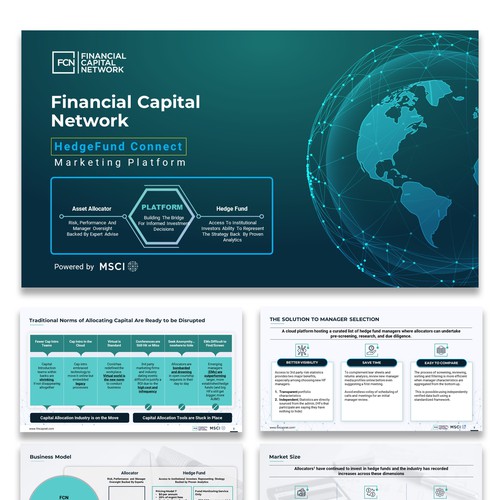 Financial Capital Network Deck design