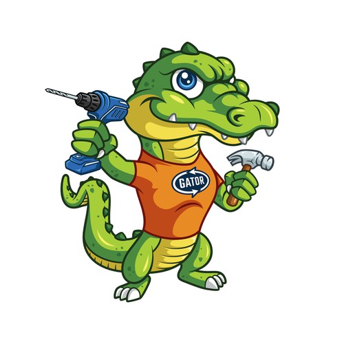 Gator logo for a new construction company