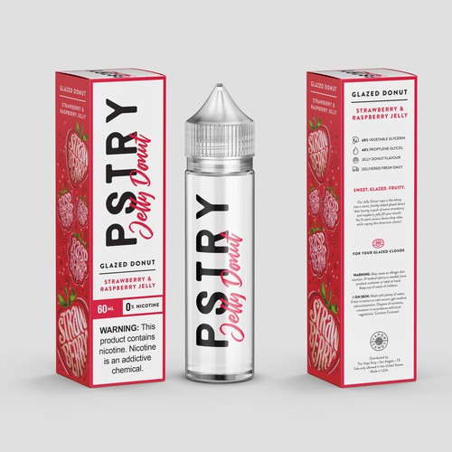 Design a hip & modern packaging for an E-liquid flavor