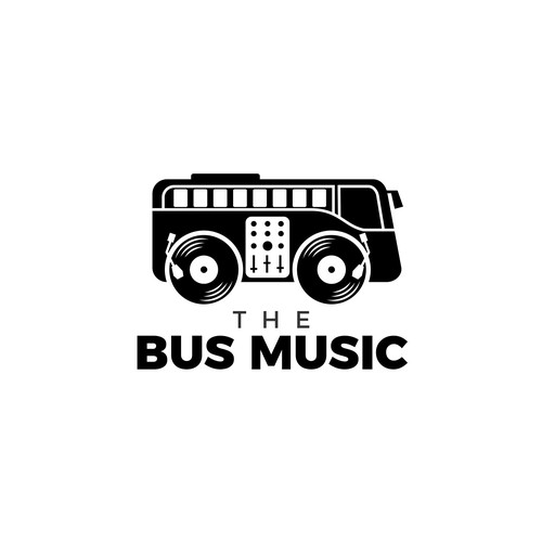 Bold Logo For The BUS MUSIC by Arkylo.