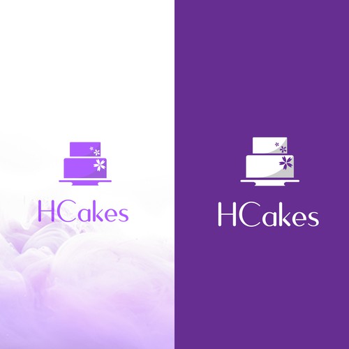 Minimalist and elegant cake company logo.