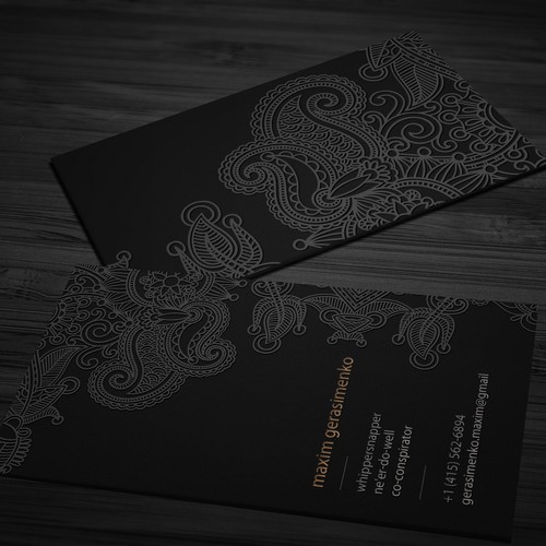 Embossed Business Card