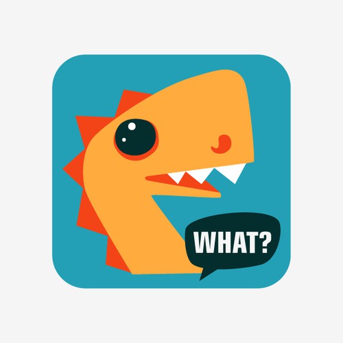 Character Design: Hip Dinosaur Mascot for a mobile App