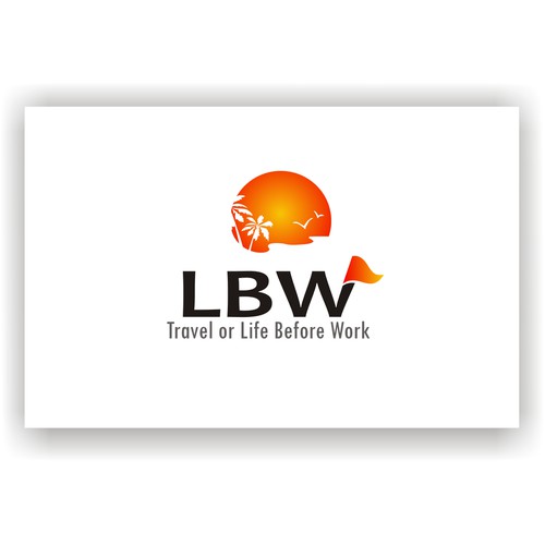 Help LBW or LBW Travel or Life Before Work with a new logo