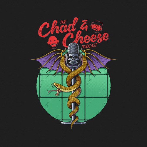 Custom T-Shirt Design for Podcast with a Classic Rock Vibe