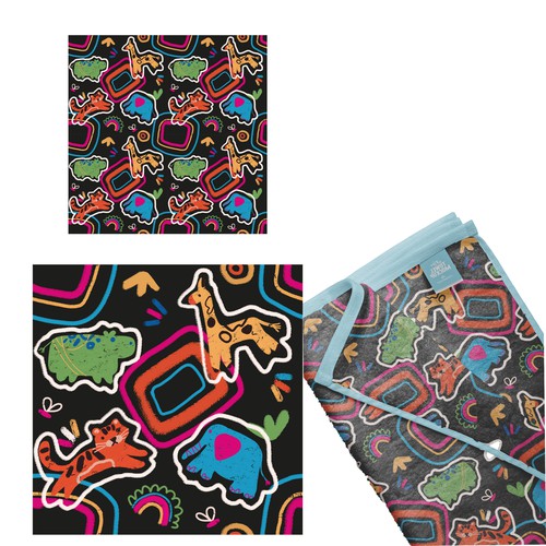 Bright children's pattern