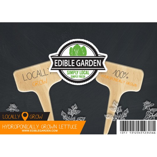 label edible garden