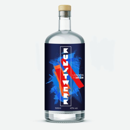 Label Design for Gin Bottle