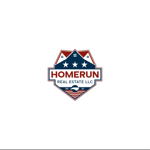 badge logo concept for HOMERUN