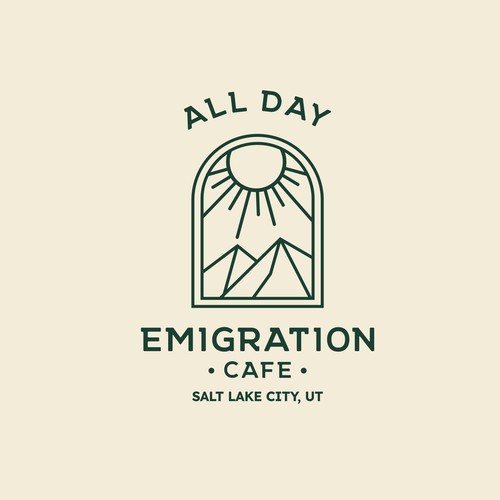 Classic Simple Logo for All Day Cafe in Salt Lake City