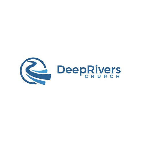 Fun, Organic logo for Deep Rivers Church
