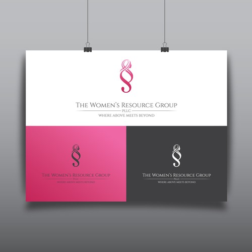 Logo for law firm specializing in women's rights v3