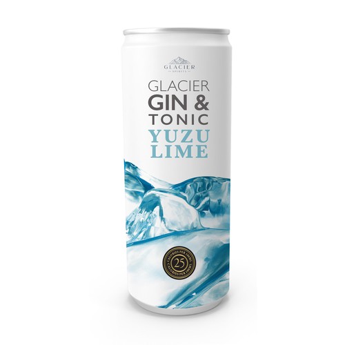 Glacier Gin & tonic can design