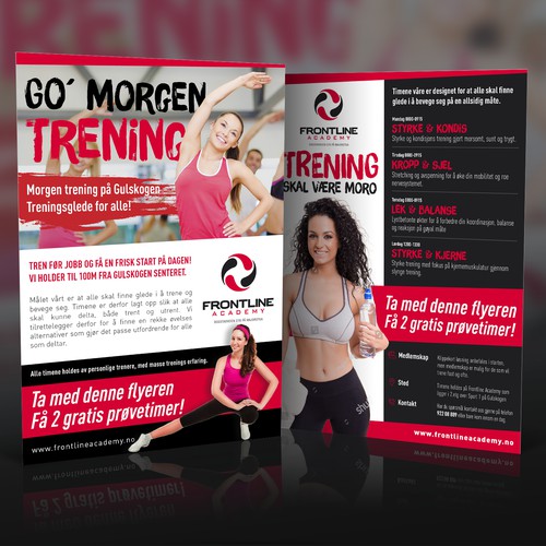 Flyer for FrontLine Gym