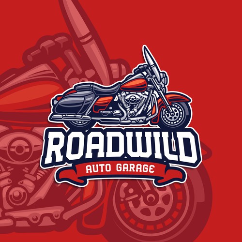 Roadwild Auto Garage Logo