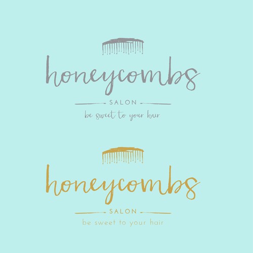 Feminine logo for hair salon